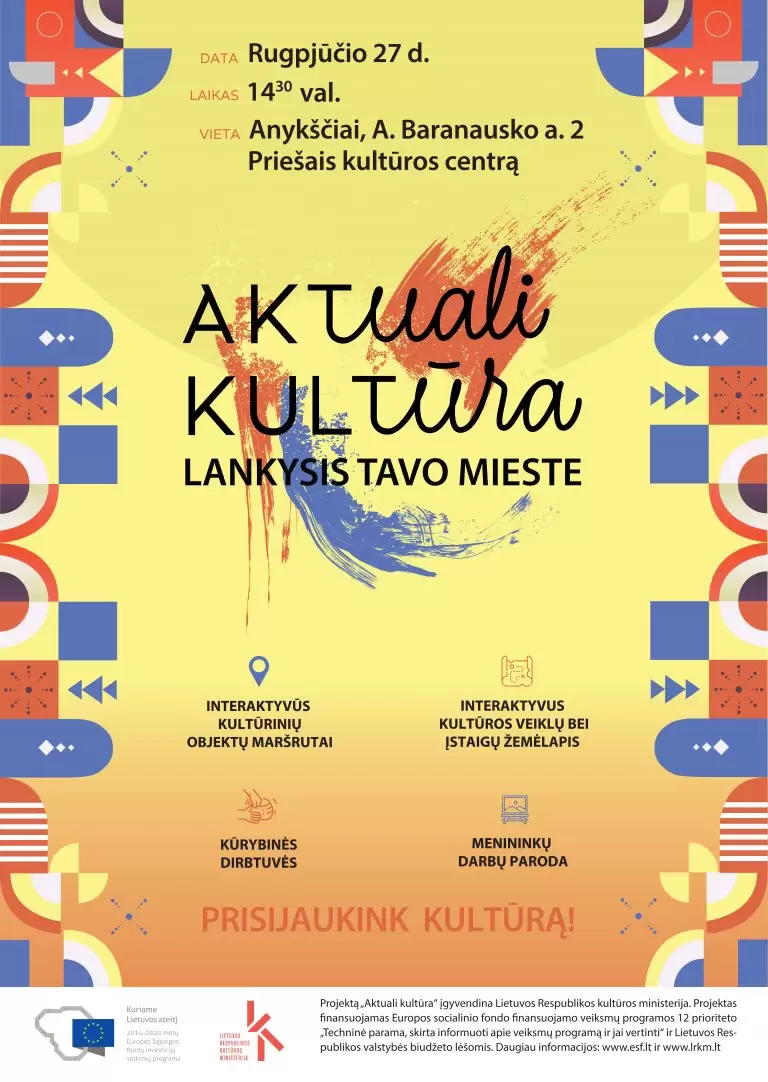 AKTUALI KULTŪRA Anykščiuose